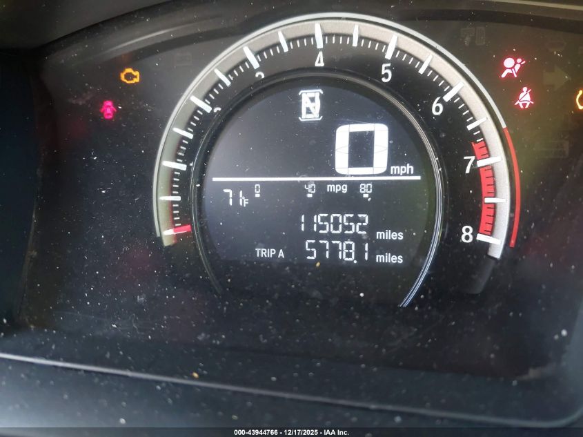 2016 Honda Civic Lx VIN: 19XFC2F56GE044876 Lot: 43944766