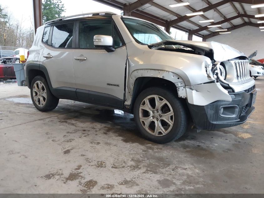 2016 Jeep Renegade Limited VIN: ZACCJBDT2GPD98682 Lot: 43944769