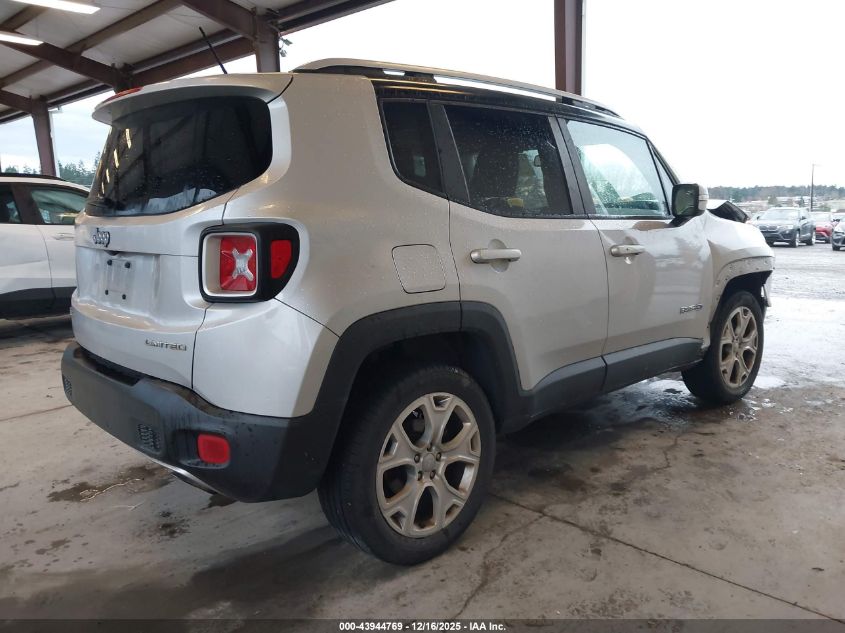 2016 Jeep Renegade Limited VIN: ZACCJBDT2GPD98682 Lot: 43944769
