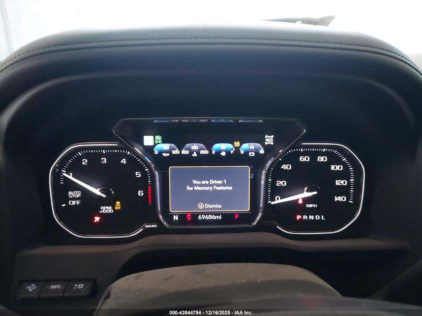 2020 GMC Sierra 1500 4Wd Short Box Denali VIN: 1GTU9FED7LZ325279 Lot: 43944794