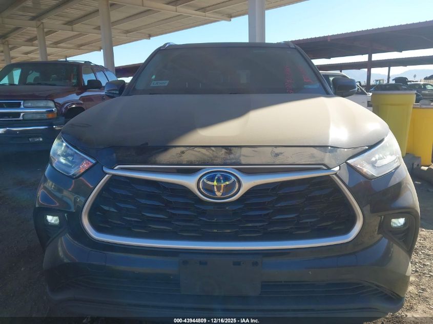 2020 Toyota Highlander Hybrid Xle VIN: 5TDGBRCH4LS502381 Lot: 43944809