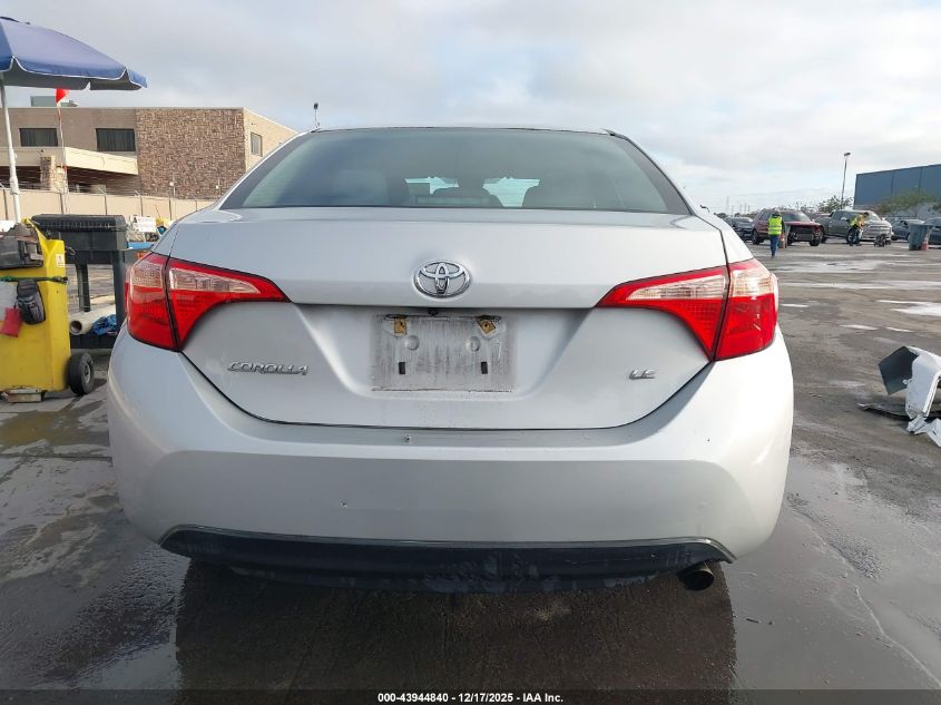 2018 Toyota Corolla Le VIN: 2T1BURHE1JC122567 Lot: 43944840