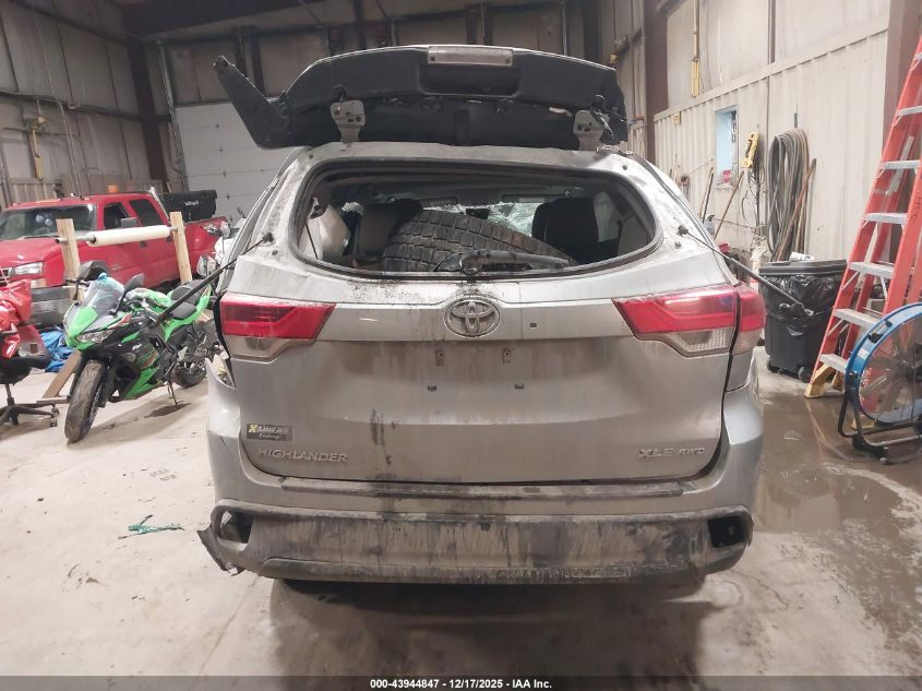 2017 Toyota Highlander Xle VIN: 5TDJZRFH6HS361429 Lot: 43944847