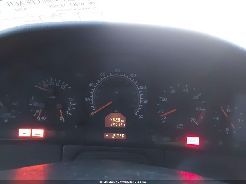 1999 Mercedes-Benz S 500 VIN: WDBGA51G7XA429675 Lot: 43944877