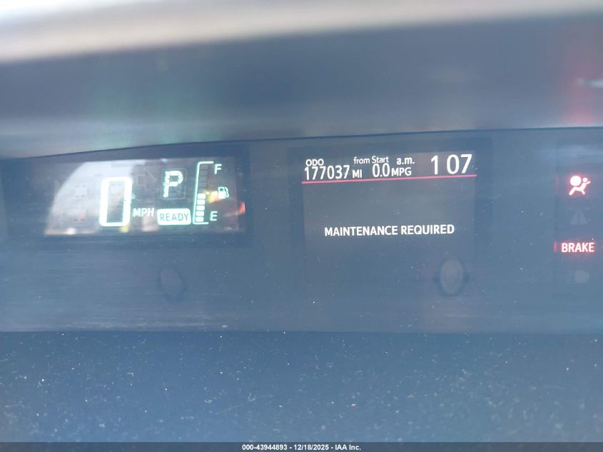 2012 Toyota Prius C Three VIN: JTDKDTB3XC1005288 Lot: 43944893