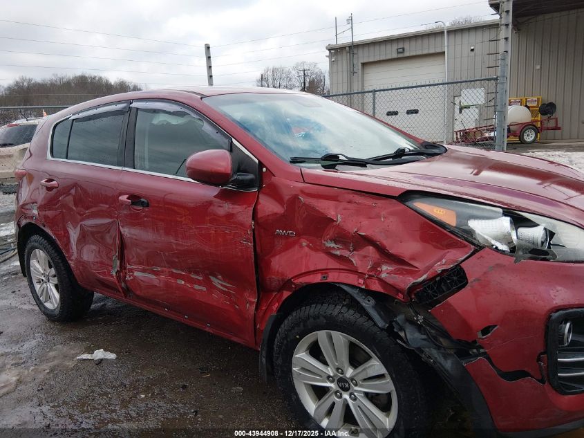 2017 Kia Sportage Lx VIN: KNDPMCAC0H7221405 Lot: 43944908