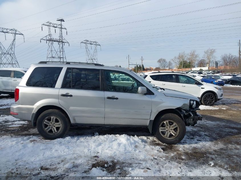2005 Honda Pilot Ex-L VIN: 2HKYF18535H539343 Lot: 43944930