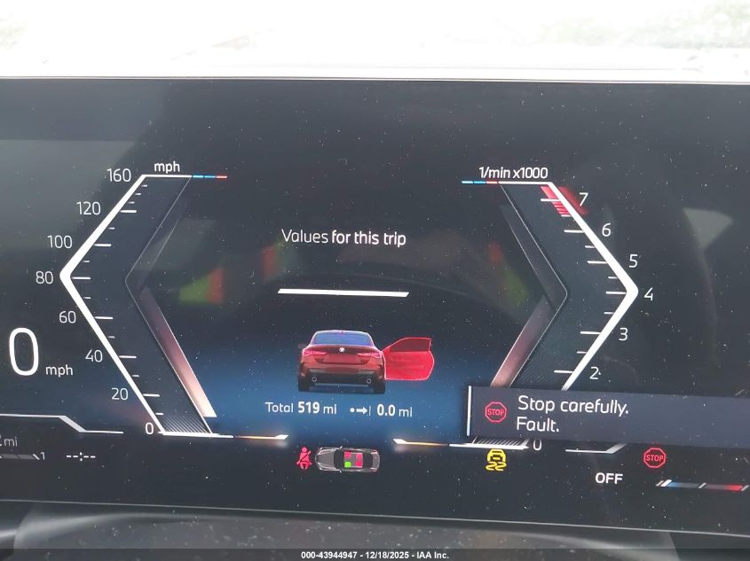 2026 BMW 430I VIN: WBA43DA0XTCW62991 Lot: 43944947