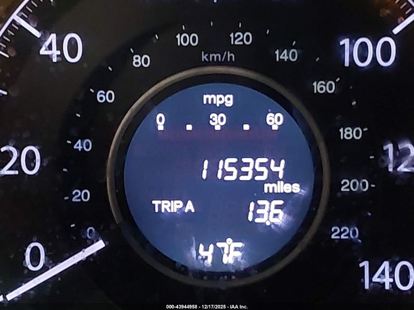 2013 Honda Cr-V Lx VIN: 5J6RM3H32DL015626 Lot: 43944958