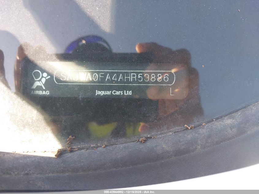 2010 Jaguar Xf VIN: SAJWA0FA4AHR53886 Lot: 43944992