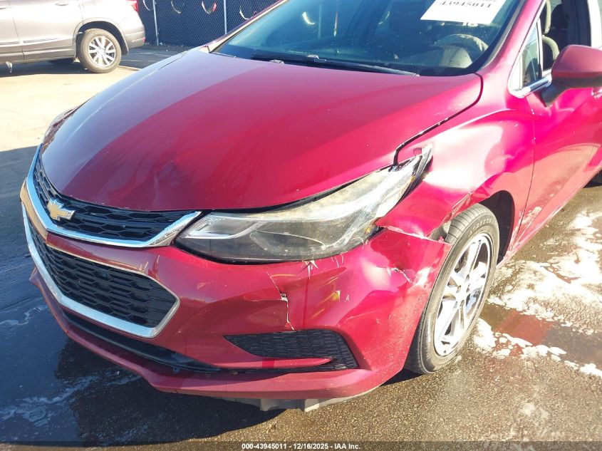 2017 Chevrolet Cruze Lt Auto VIN: 3G1BE6SM9HS554521 Lot: 43945011