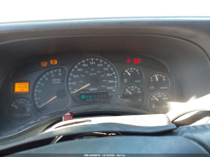 2002 Chevrolet Silverado 1500Hd Ls VIN: 1GCGK13U02F195949 Lot: 43945019