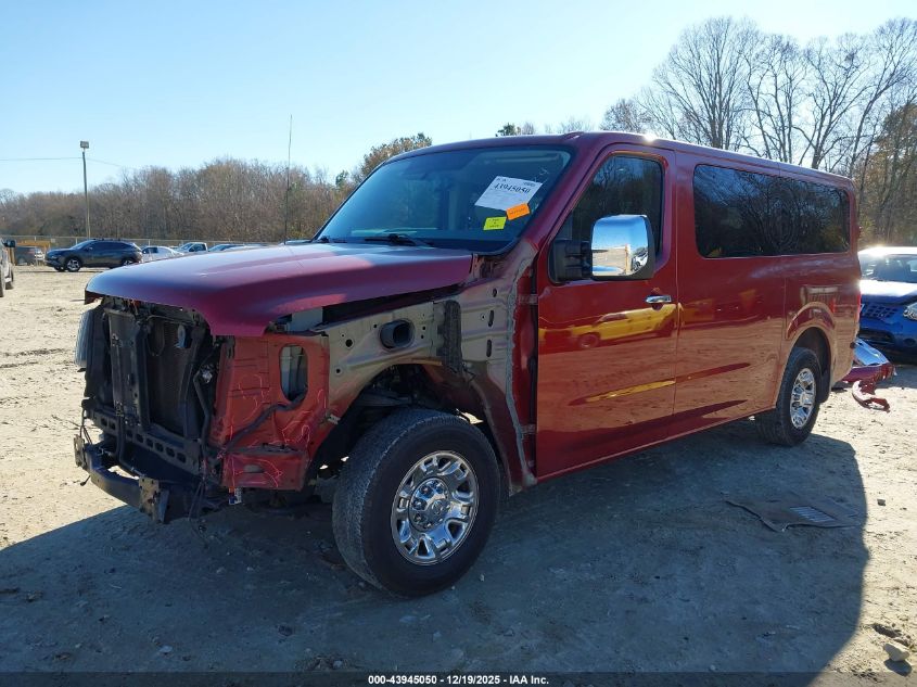 2017 Nissan Nv Passenger Nv3500 Hd Sl V8 VIN: 5BZAF0AA7HN851754 Lot: 43945050