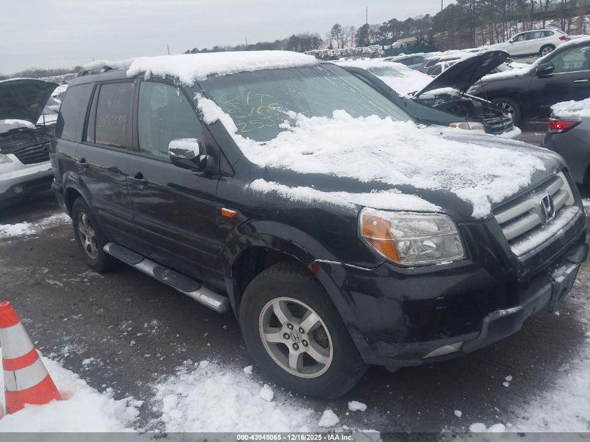 2008 Honda Pilot Ex-L VIN: 5FNYF18598B007856 Lot: 43945065