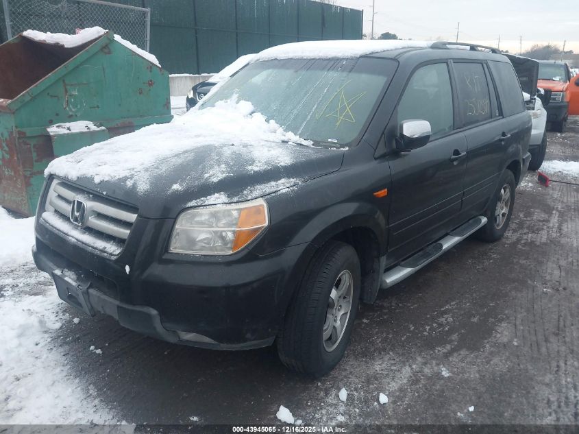 2008 Honda Pilot Ex-L VIN: 5FNYF18598B007856 Lot: 43945065