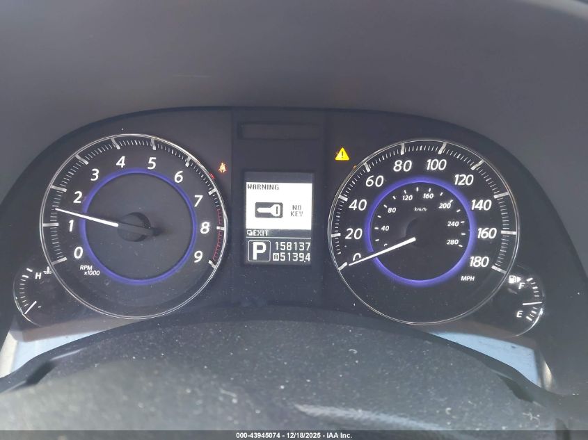 2012 Infiniti Fx35 VIN: JN8AS1MW6CM154796 Lot: 43945074