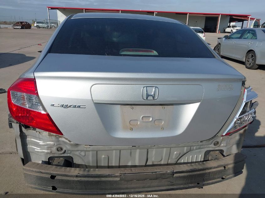 2012 Honda Civic Ex VIN: 19XFB2F80CE065827 Lot: 43945083