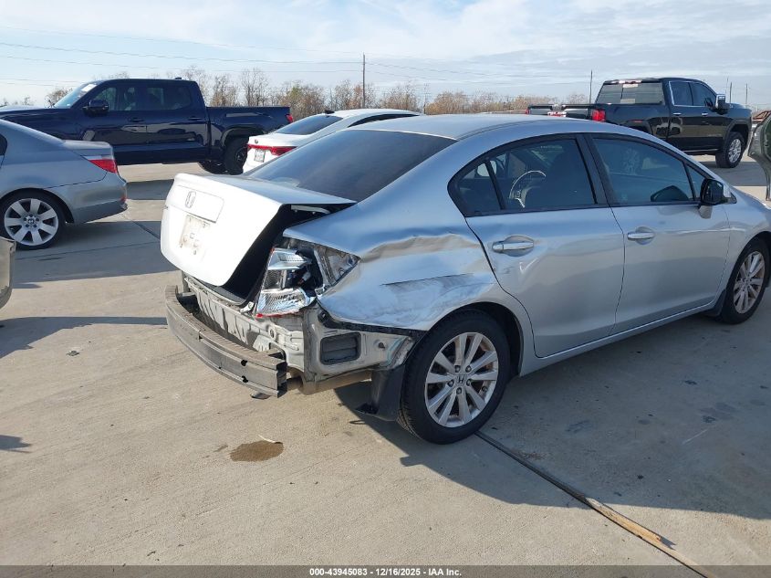 2012 Honda Civic Ex VIN: 19XFB2F80CE065827 Lot: 43945083