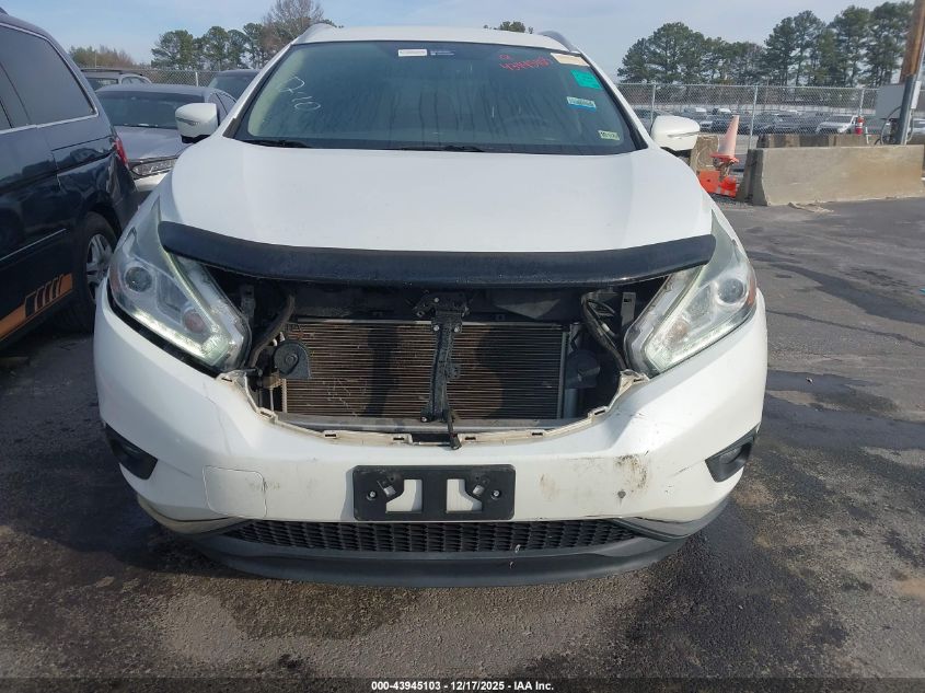 2015 Nissan Murano Platinum VIN: 5N1AZ2MH2FN224139 Lot: 43945103
