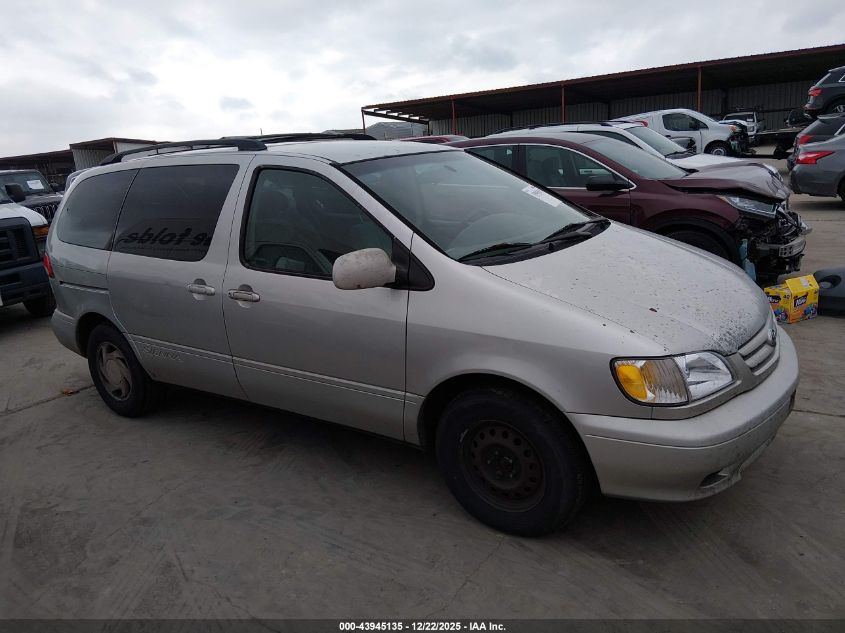 2002 Toyota Sienna VIN: 4TZ3F13C52U457631 Lot: 43945135