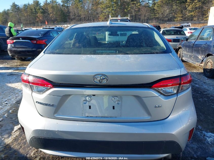 2020 Toyota Corolla Le VIN: 5YFEPRAE1LP082038 Lot: 43945174