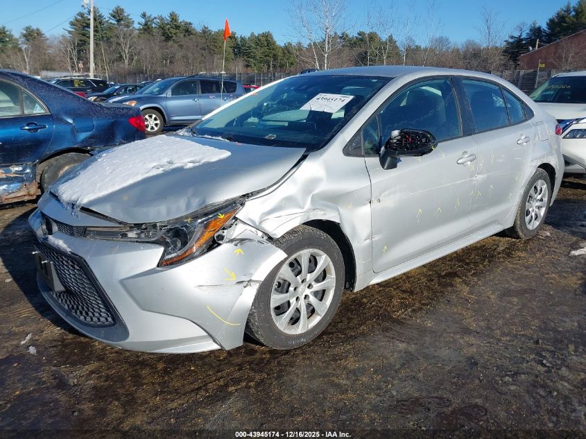 2020 Toyota Corolla Le VIN: 5YFEPRAE1LP082038 Lot: 43945174