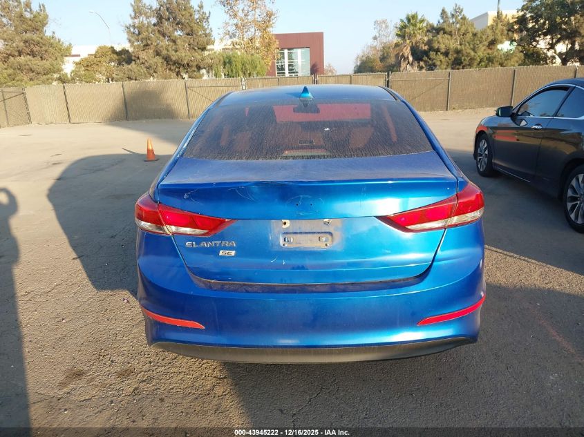 2017 Hyundai Elantra Se VIN: KMHD74LF9HU122859 Lot: 43945222