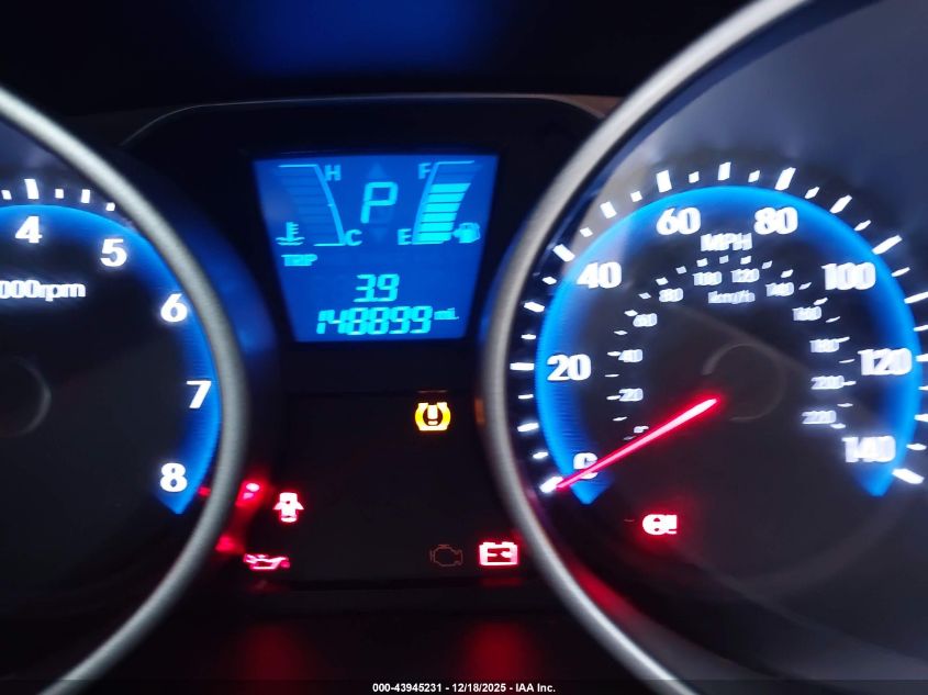 2014 Hyundai Tucson Se VIN: KM8JUCAG1EU897489 Lot: 43945231