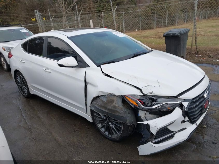 2018 Hyundai Elantra Sport VIN: KMHD04LB9JU722661 Lot: 43945246