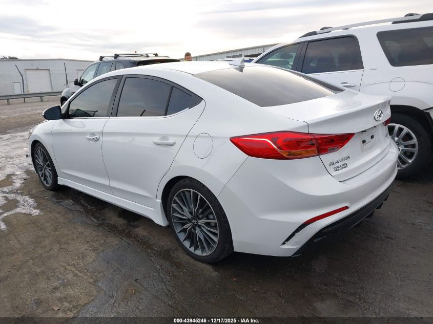 2018 Hyundai Elantra Sport VIN: KMHD04LB9JU722661 Lot: 43945246