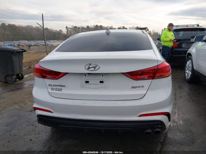 2018 Hyundai Elantra Sport VIN: KMHD04LB9JU722661 Lot: 43945246
