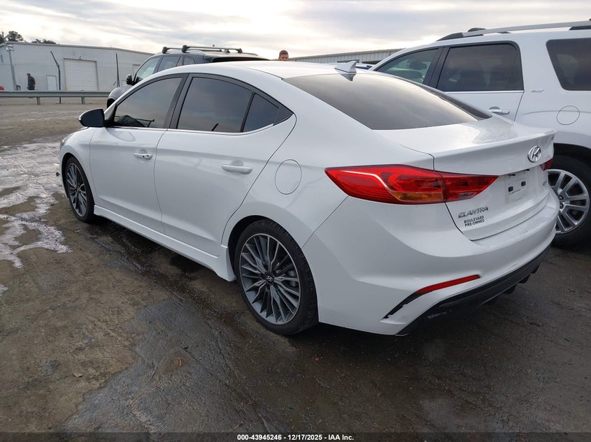 VIN KMHD04LB9JU722661 2018 HYUNDAI ELANTRA SPORT