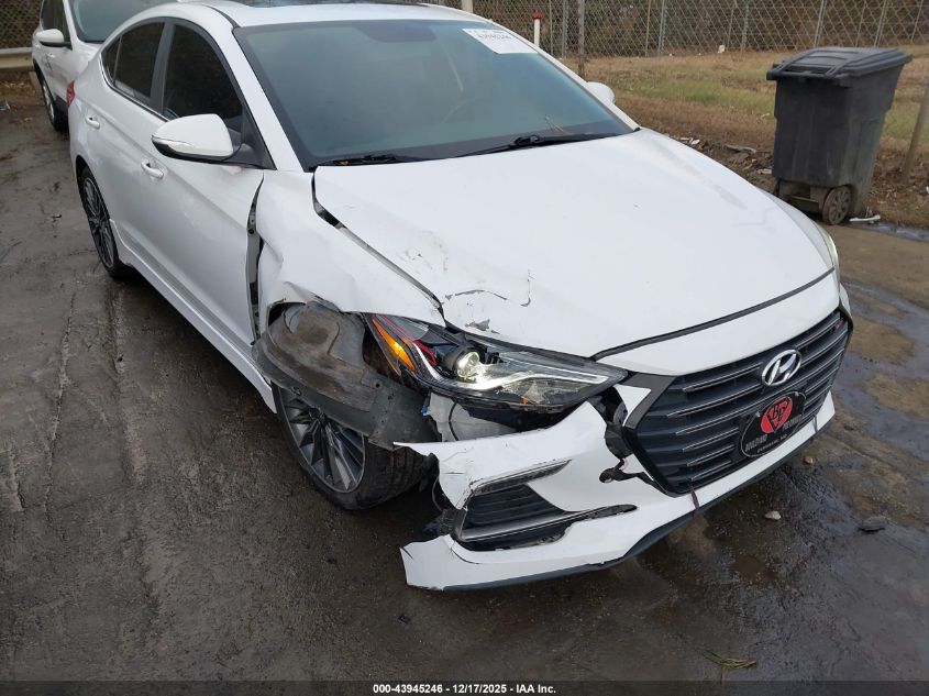 2018 Hyundai Elantra Sport VIN: KMHD04LB9JU722661 Lot: 43945246
