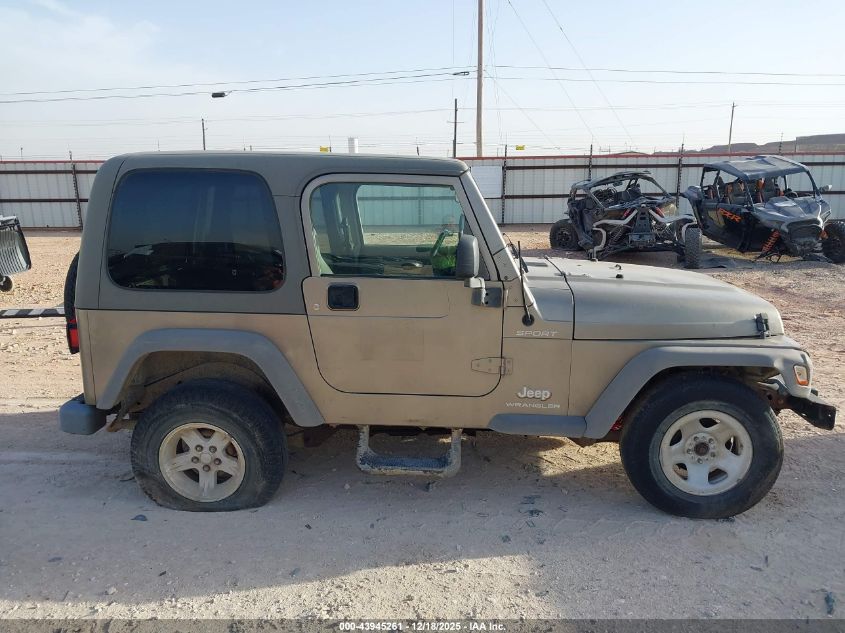 2006 Jeep Wrangler Sport Rhd VIN: 1J4F449S66P785905 Lot: 43945261