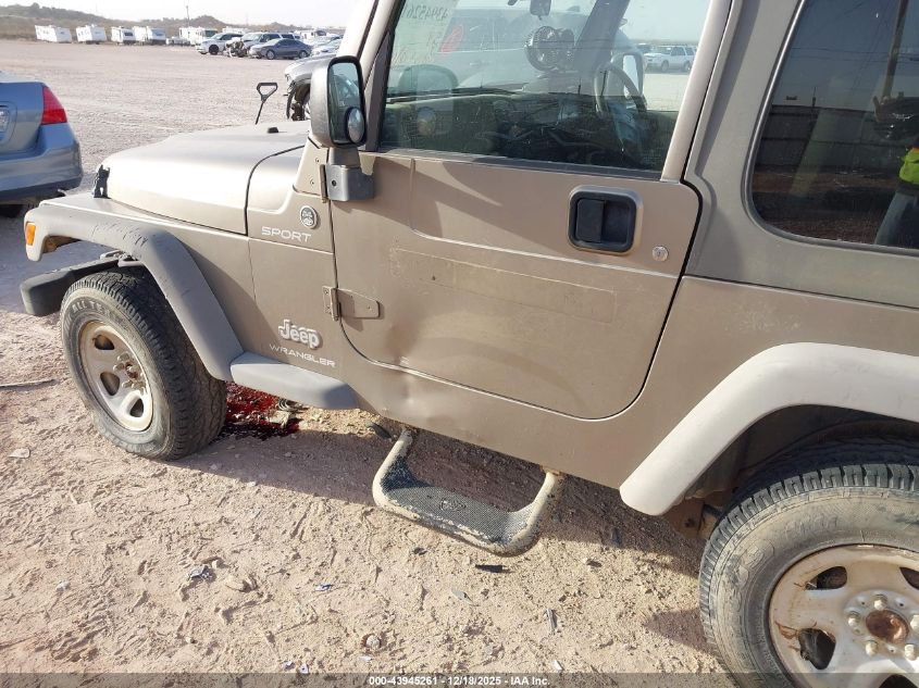 2006 Jeep Wrangler Sport Rhd VIN: 1J4F449S66P785905 Lot: 43945261