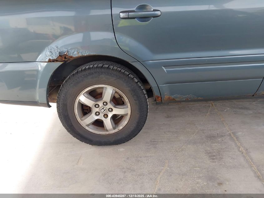 2006 Honda Pilot Ex-L VIN: 2HKYF18556H535134 Lot: 43945287