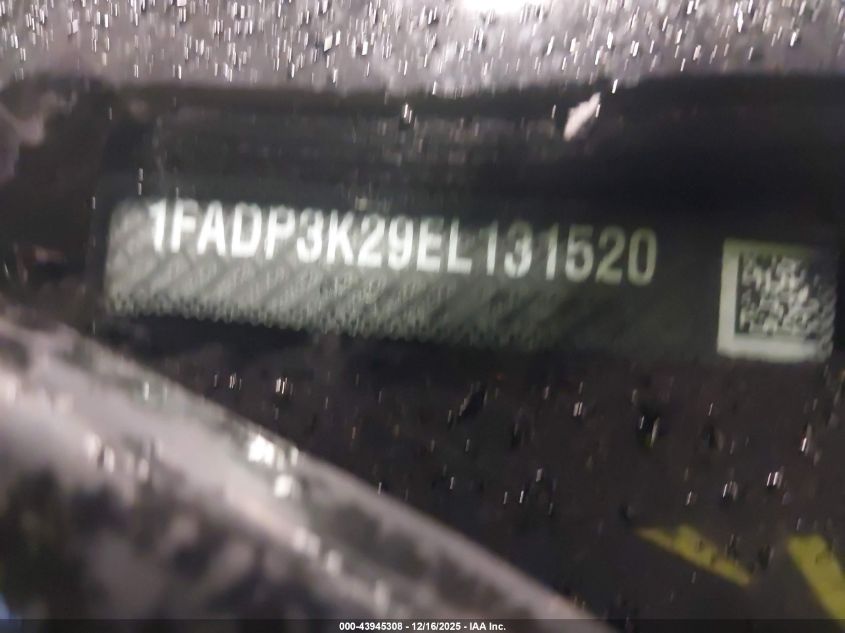 2014 Ford Focus Se VIN: 1FADP3K29EL131520 Lot: 43945308