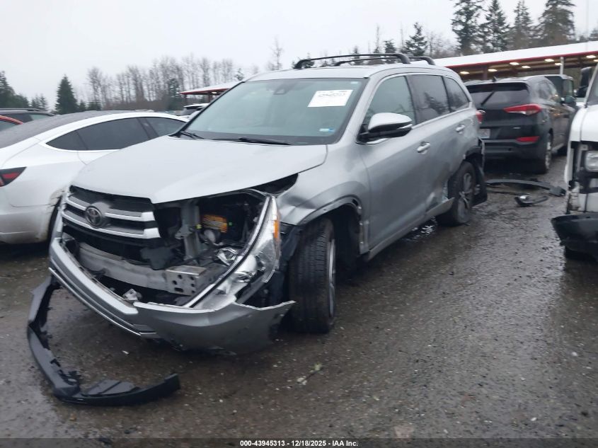 2017 Toyota Highlander Xle VIN: 5TDJZRFH7HS512147 Lot: 43945313