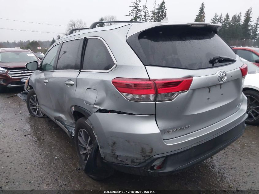 2017 Toyota Highlander Xle VIN: 5TDJZRFH7HS512147 Lot: 43945313