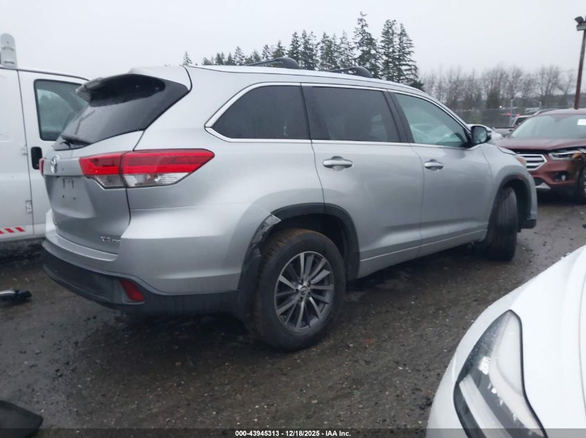 2017 Toyota Highlander Xle VIN: 5TDJZRFH7HS512147 Lot: 43945313