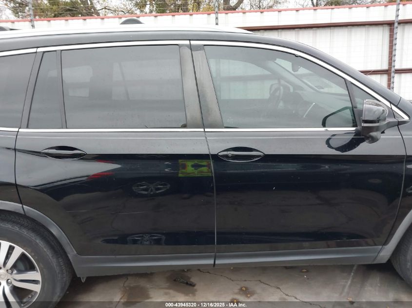 2017 Honda Pilot Ex-L VIN: 5FNYF5H57HB034948 Lot: 43945320