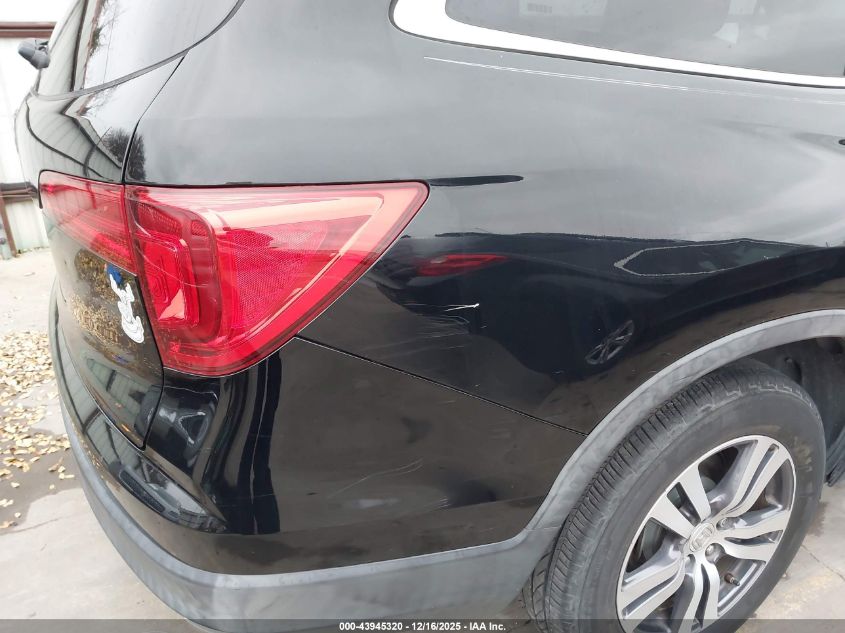 2017 Honda Pilot Ex-L VIN: 5FNYF5H57HB034948 Lot: 43945320