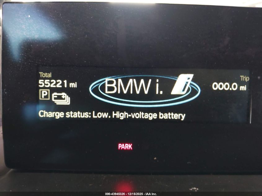 2015 BMW I3 Base W/Range Extender VIN: WBY1Z4C54FV503324 Lot: 43945326