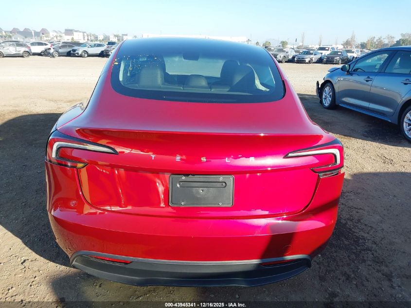 2025 Tesla Model 3 Long Range Rear-Wheel Drive/Standard Rear-Wheel Drive VIN: 5YJ3E1EA1SF897193 Lot: 43945341