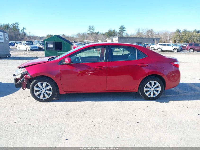 2016 Toyota Corolla Le VIN: 2T1BURHEXGC638726 Lot: 43945354