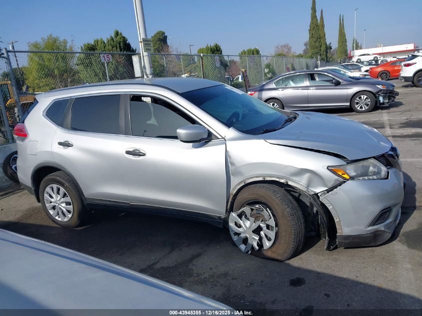 2016 Nissan Rogue S VIN: KNMAT2MT6GP653056 Lot: 43945355