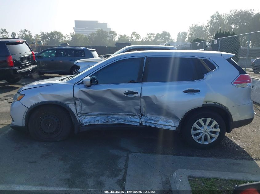 2016 Nissan Rogue S VIN: KNMAT2MT6GP653056 Lot: 43945355