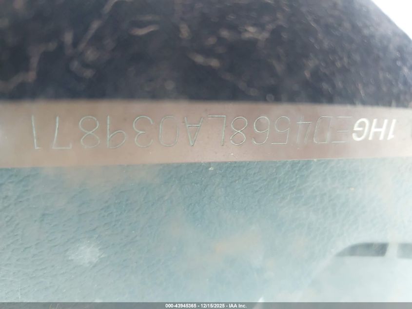 1990 Honda Civic Ex VIN: 1HGED4568LA039871 Lot: 43945365