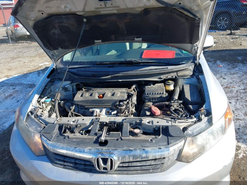 2012 Honda Civic Lx VIN: 19XFB2F55CE077834 Lot: 43945366