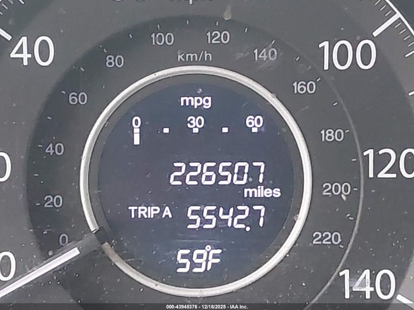 2015 Honda Cr-V Ex-L VIN: 2HKRM4H76FH648121 Lot: 43945376